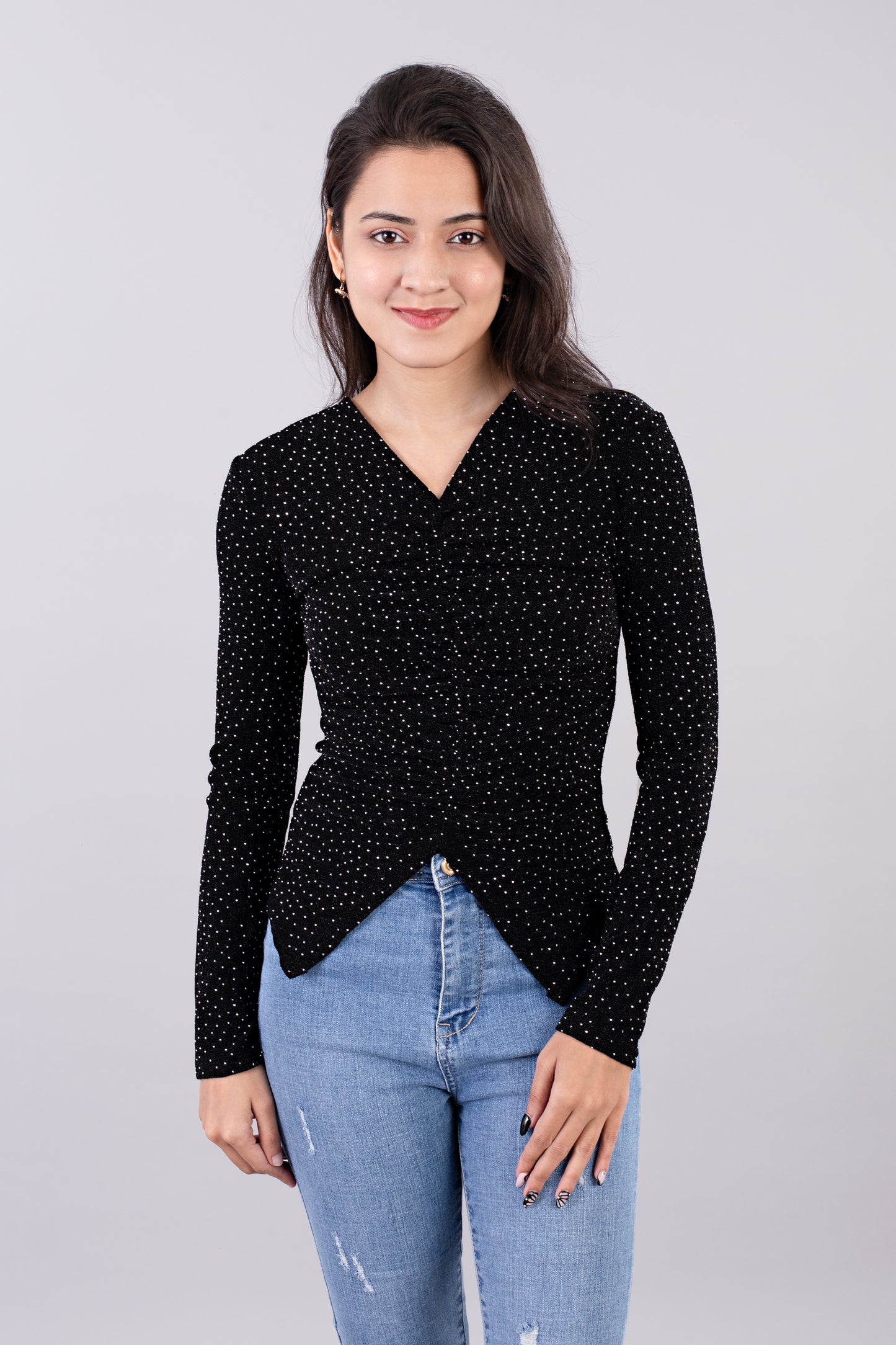 Ruched Party Shirt