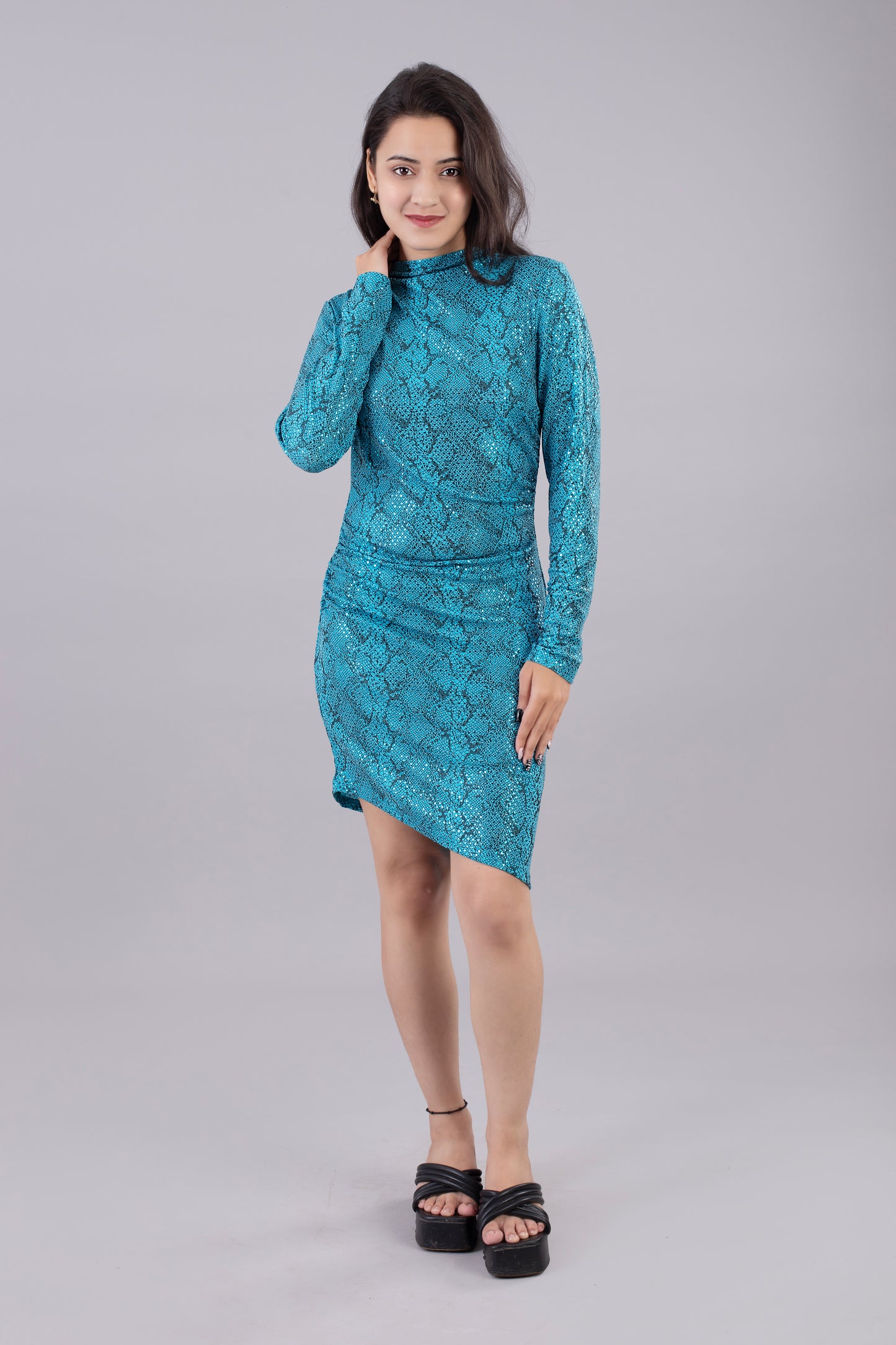 Bodycon Mini Dress (Snakeskin pattern)