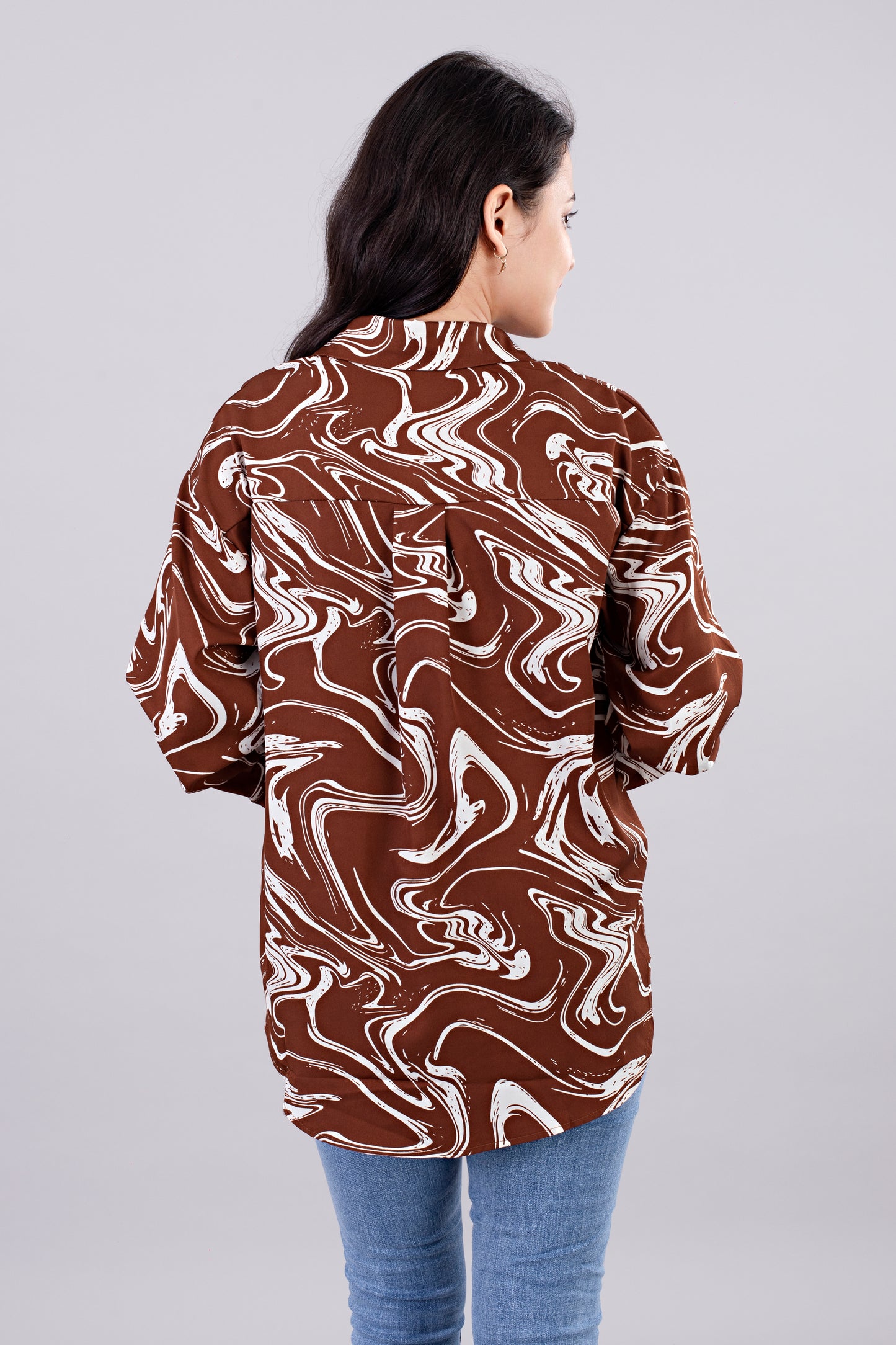 Printed 2 piece (Overshirt & Blouse)