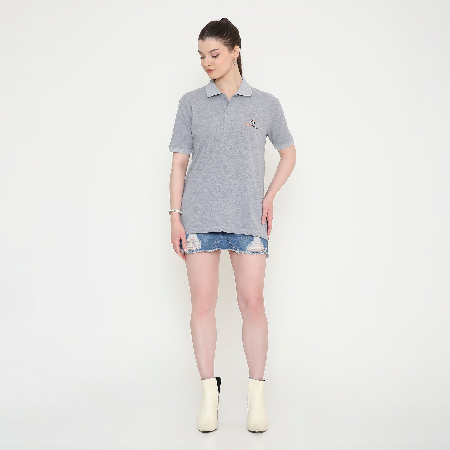 Grey Polo Tee