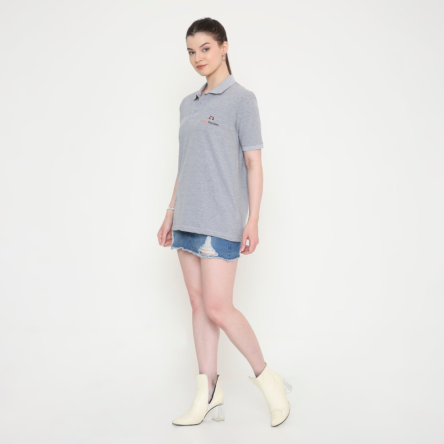 Grey Polo Tee