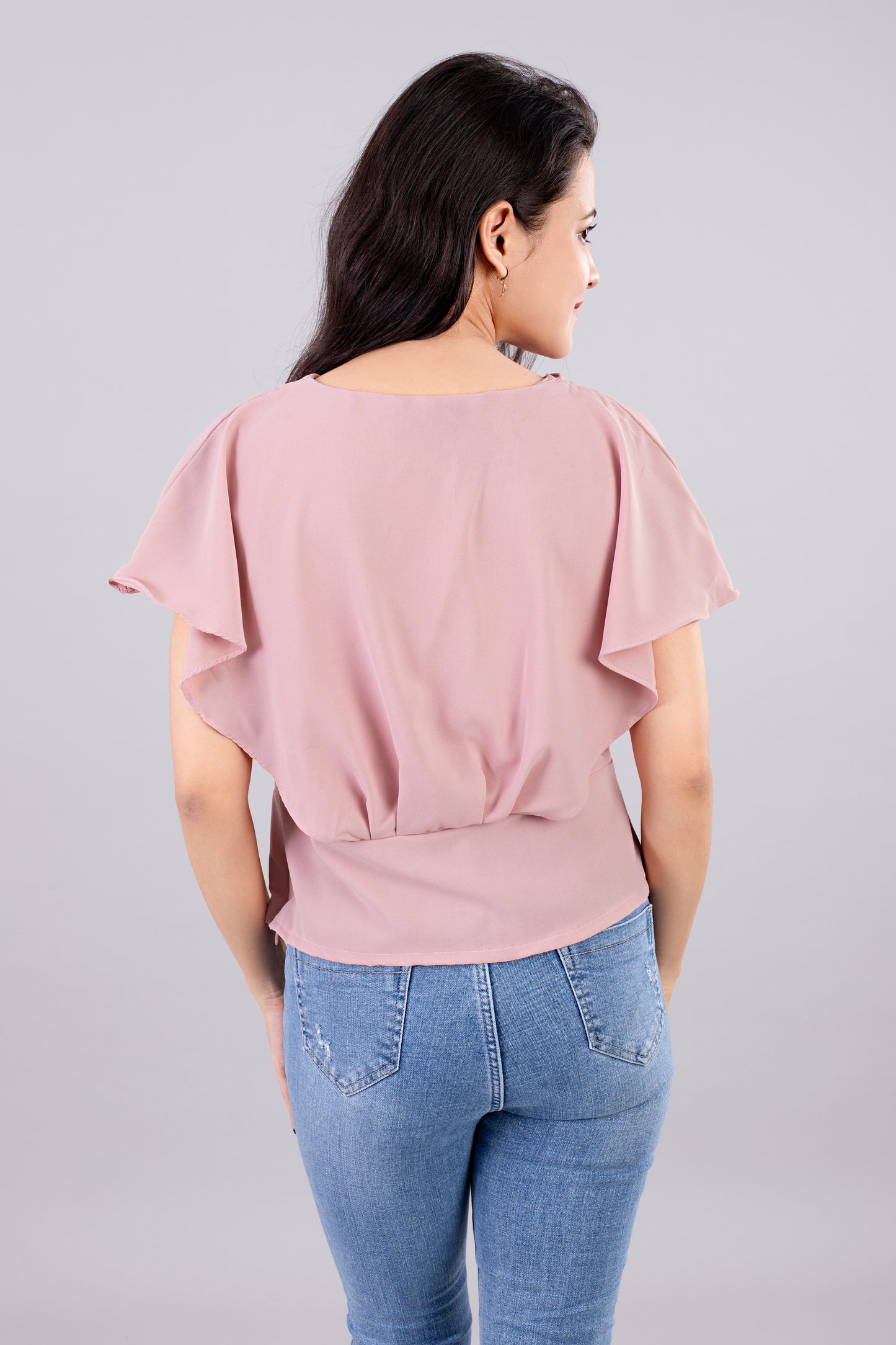 Relaxed Boyfriend Flutter Top