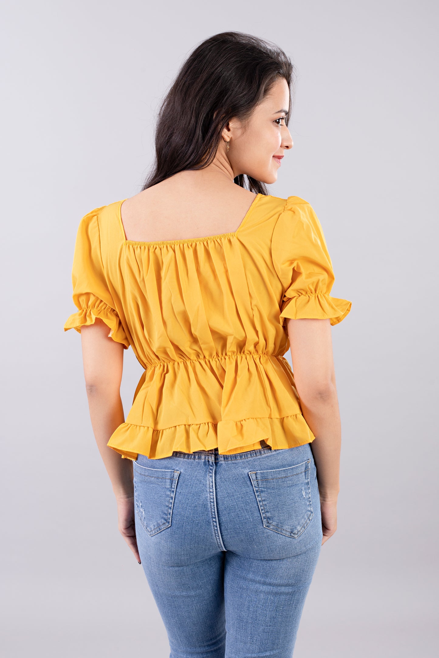 Solid Peplum