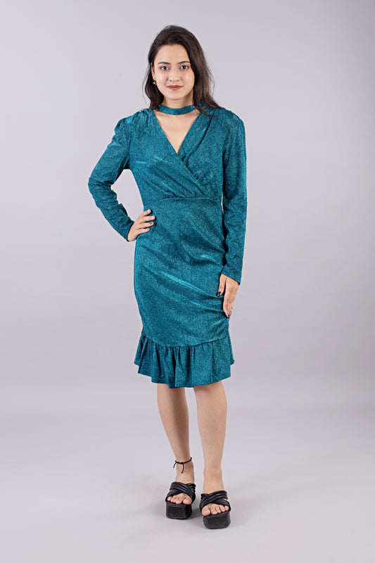 Shimmer Overlap One-Piece