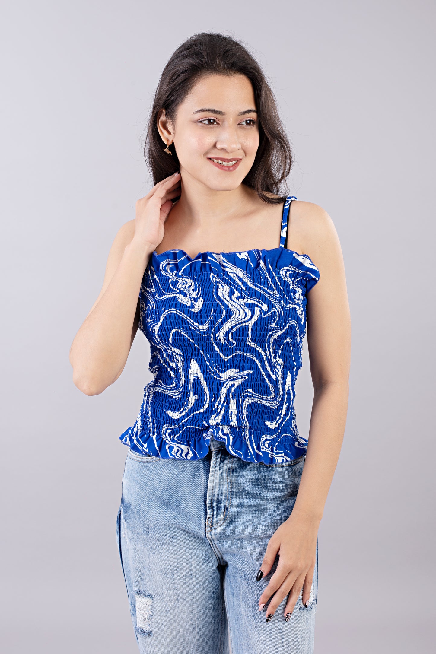 Printed 2 piece (Overshirt & Blouse)