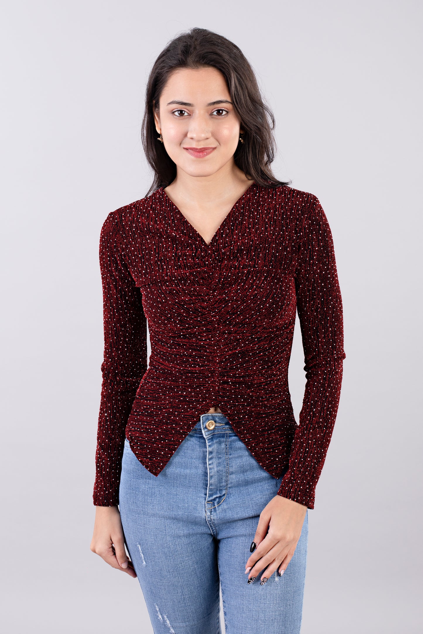 Ruched Party Shirt