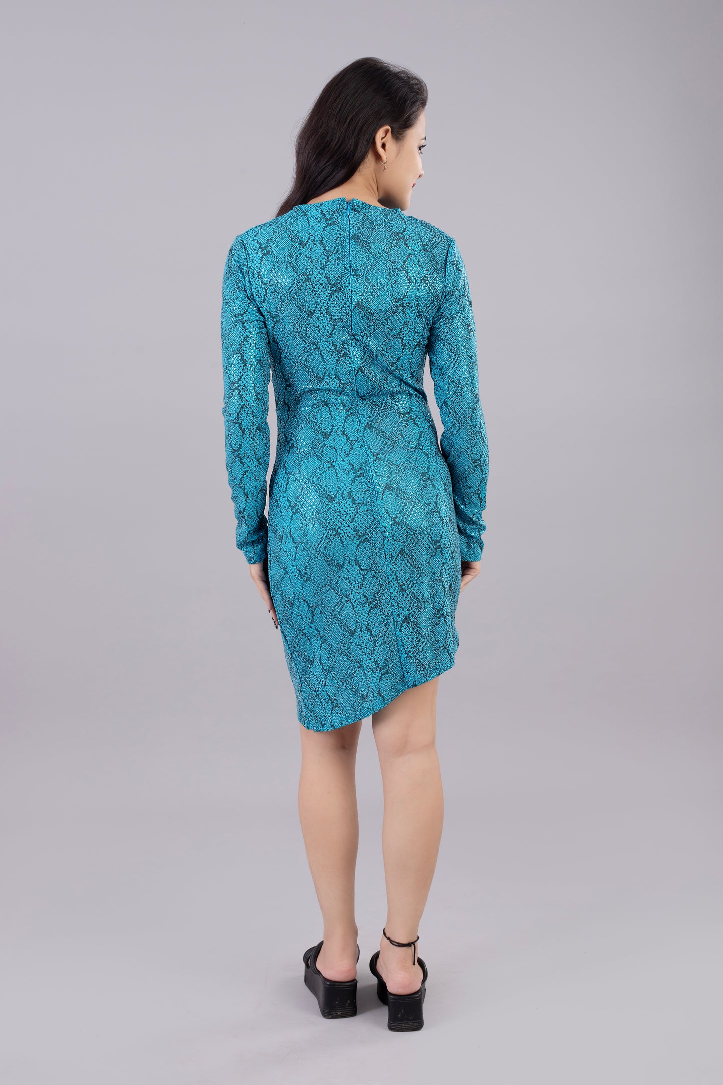 Bodycon Mini Dress (Snakeskin pattern)