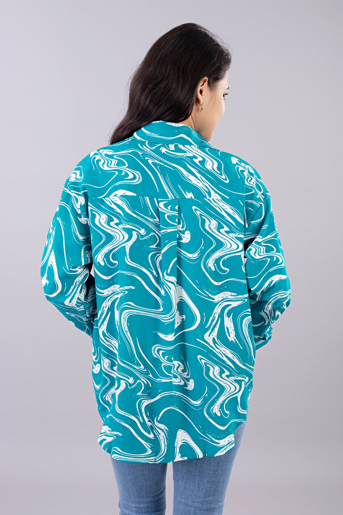 Printed 2 piece (Overshirt & Blouse)