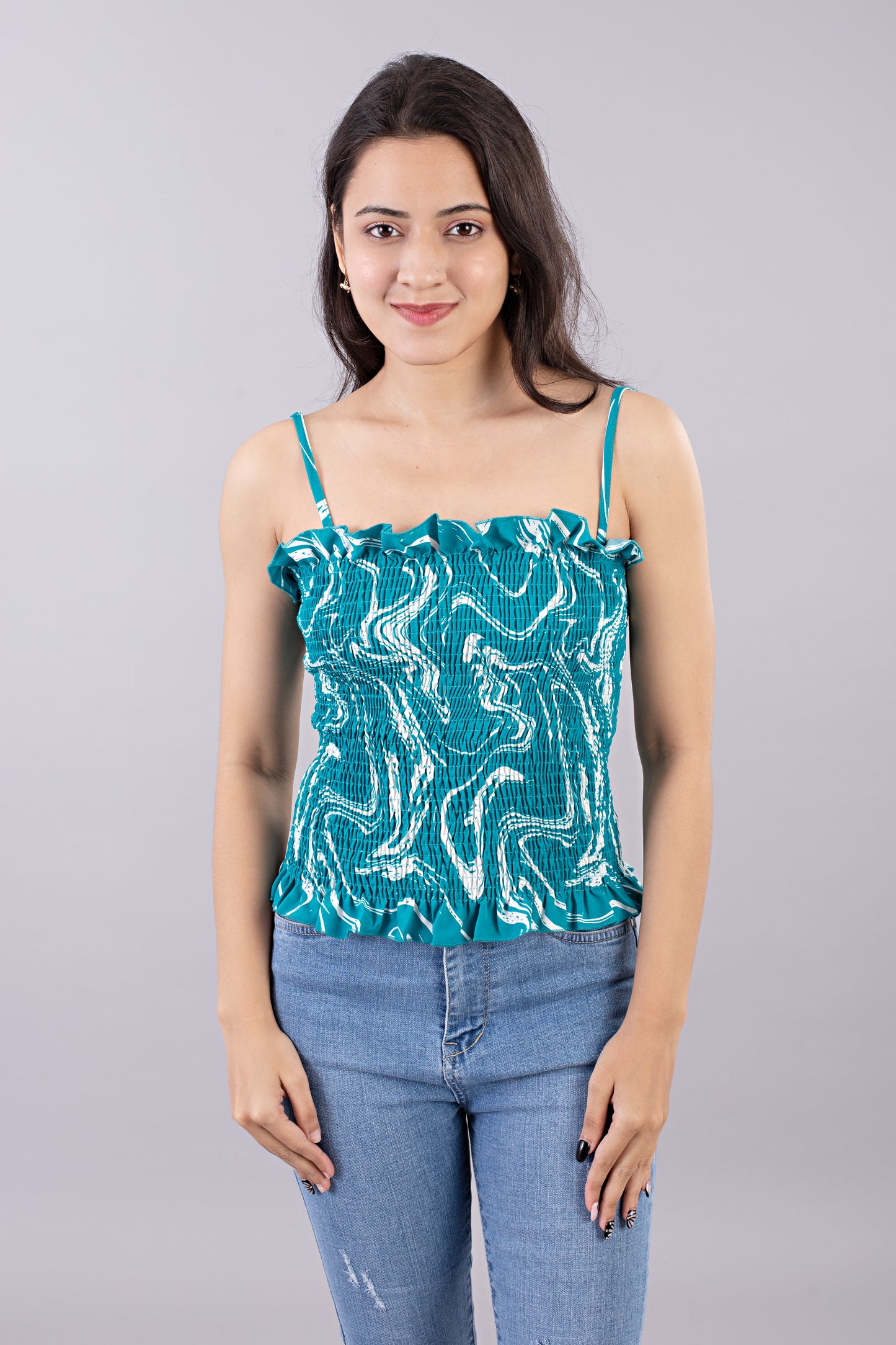 Printed 2 piece (Overshirt & Blouse)