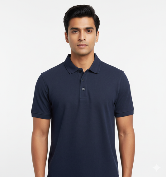 Foxy Panda Signature Polo – Ocean Navy