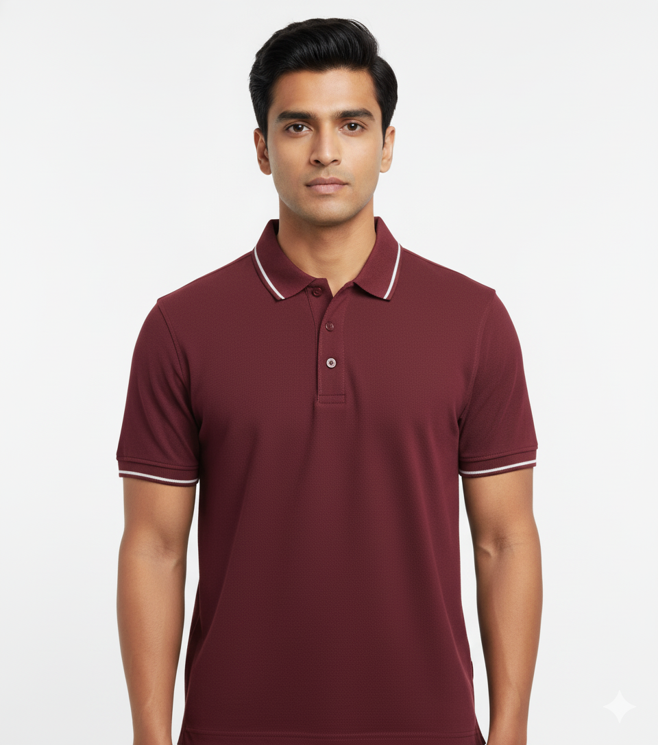 Foxy Panda Signature Polo – Vintage Maroon