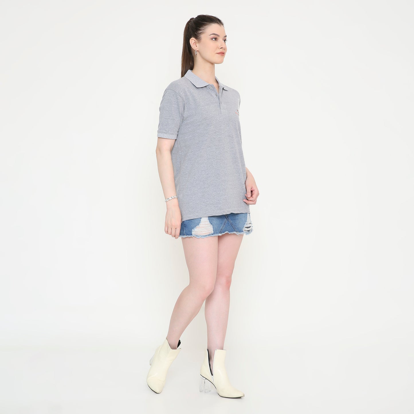 Grey Polo Tee