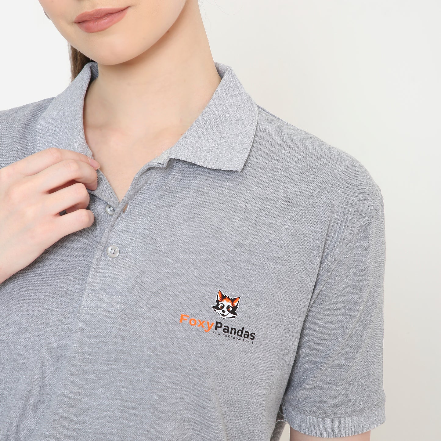 Grey Polo Tee
