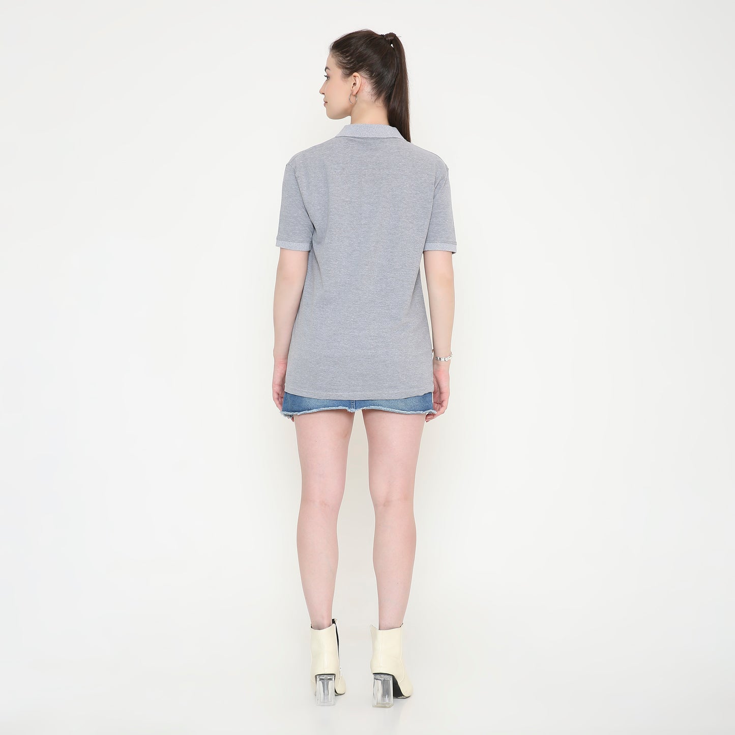 Grey Polo Tee