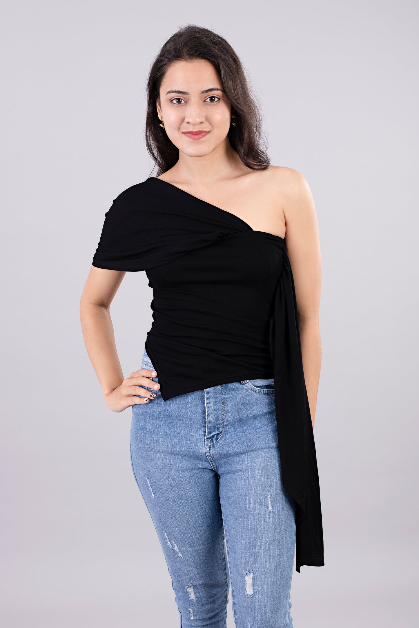 Off Shoulder Satin Dress