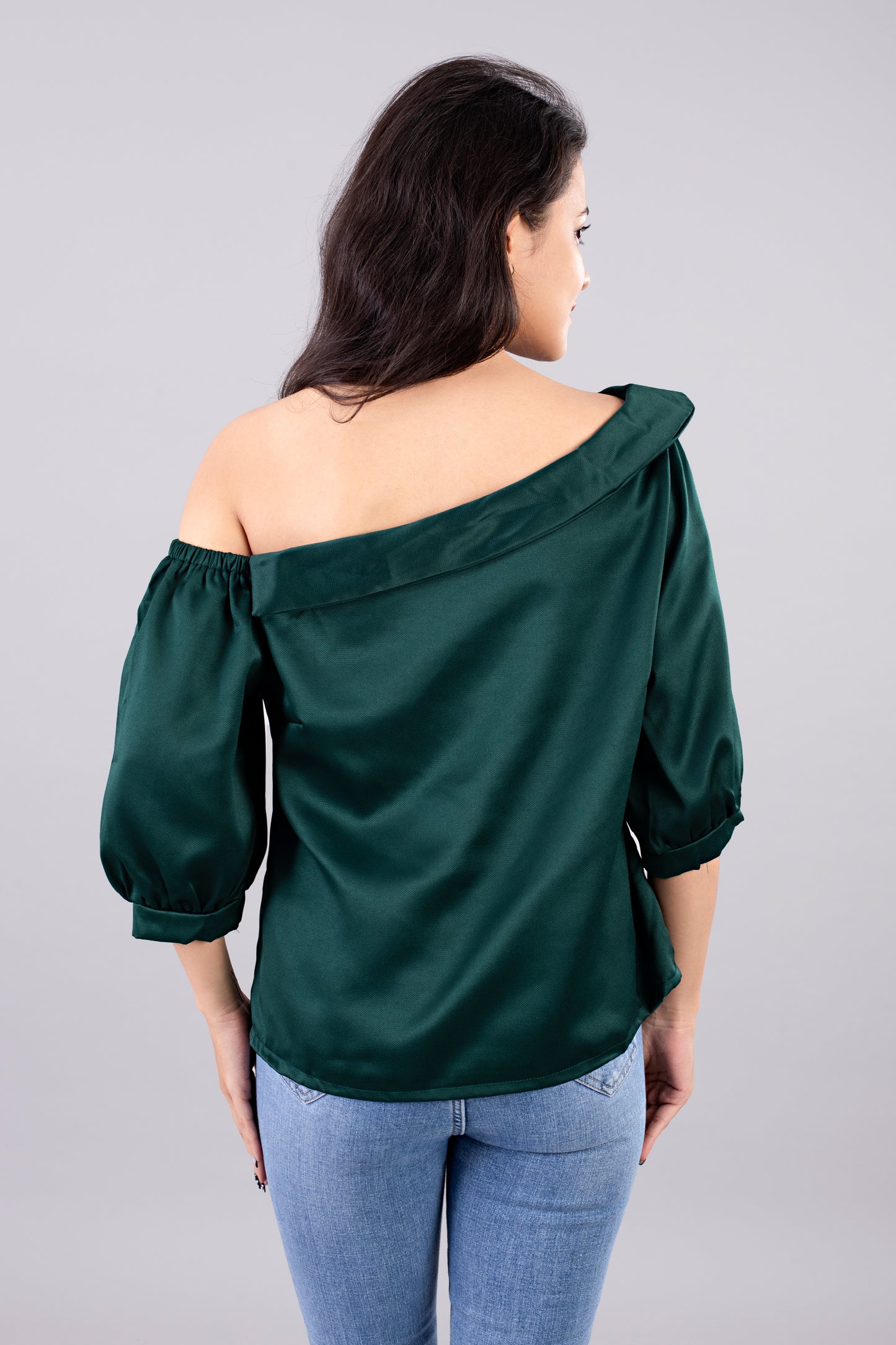 Off Shoulder Satin Dress