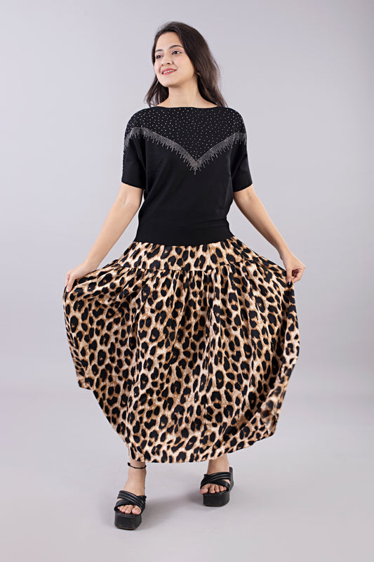 Leopard Print Skirt