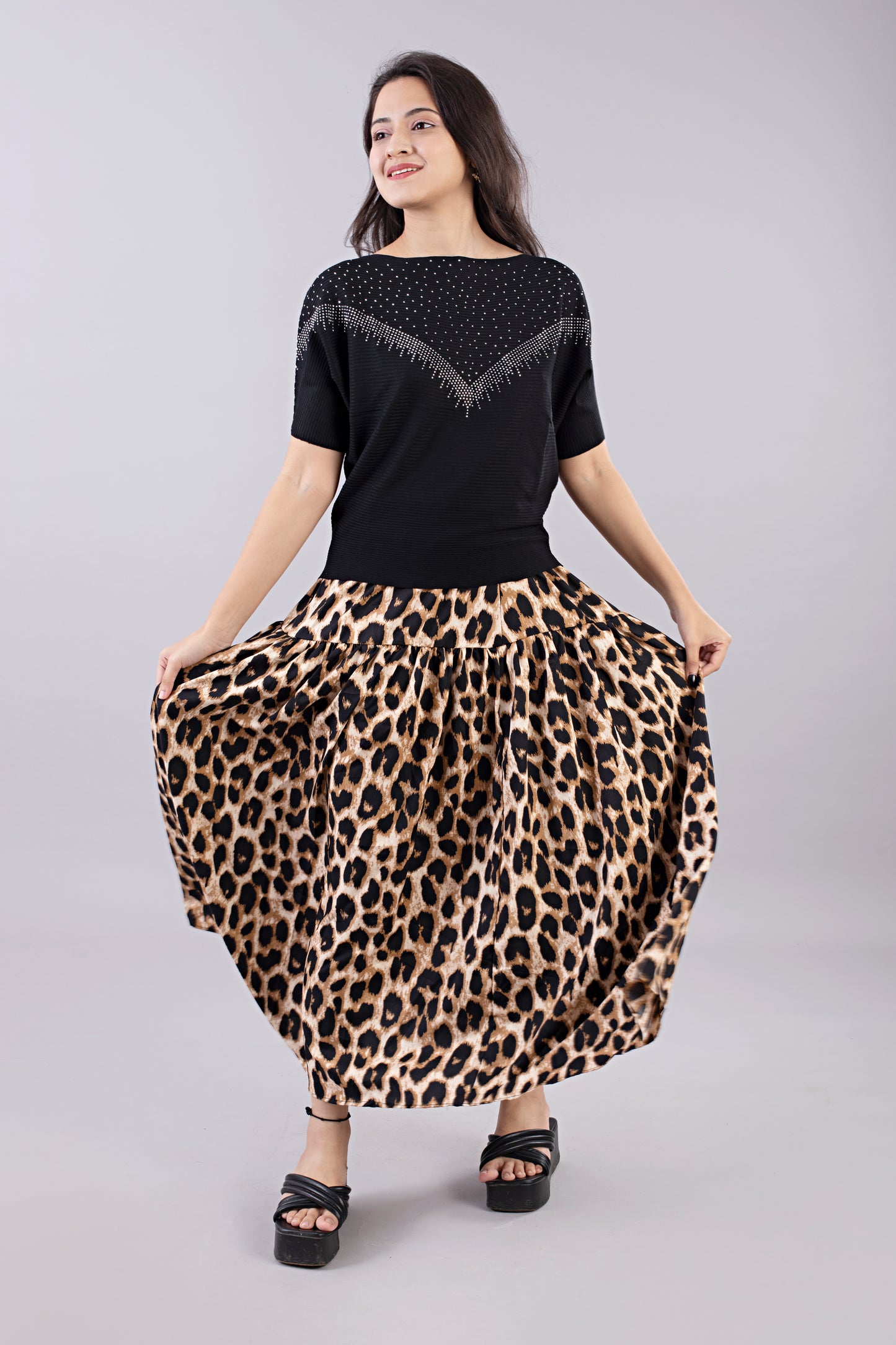 Leopard Print Skirt